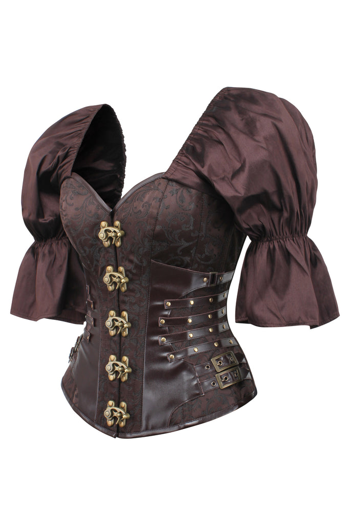 Out From Under Kiera Black Velvet Lace-Up Corset