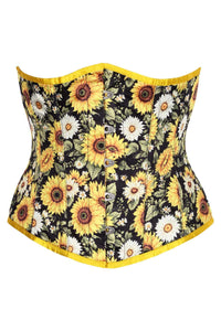 Golden Sunflower Underbust Corset – Bloom with Confidence