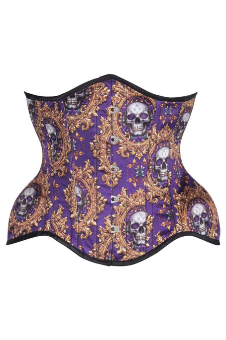 Baroque Skull Elegance Underbust Corset – Gothic Glamour Meets Vintage Opulence