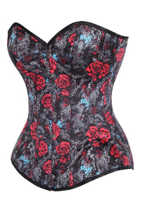 Gothic Roses & Chains Steel-Boned Corset – Dark Romance & Rebel Edge