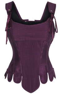 Historically Inspired Overbust Corset in Purple