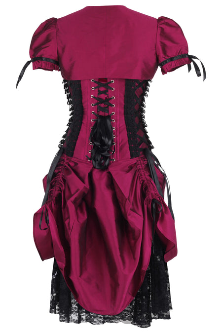 corset story dresses Sweetheart Beaded Tulle Corset Dress With Lace-Up Back