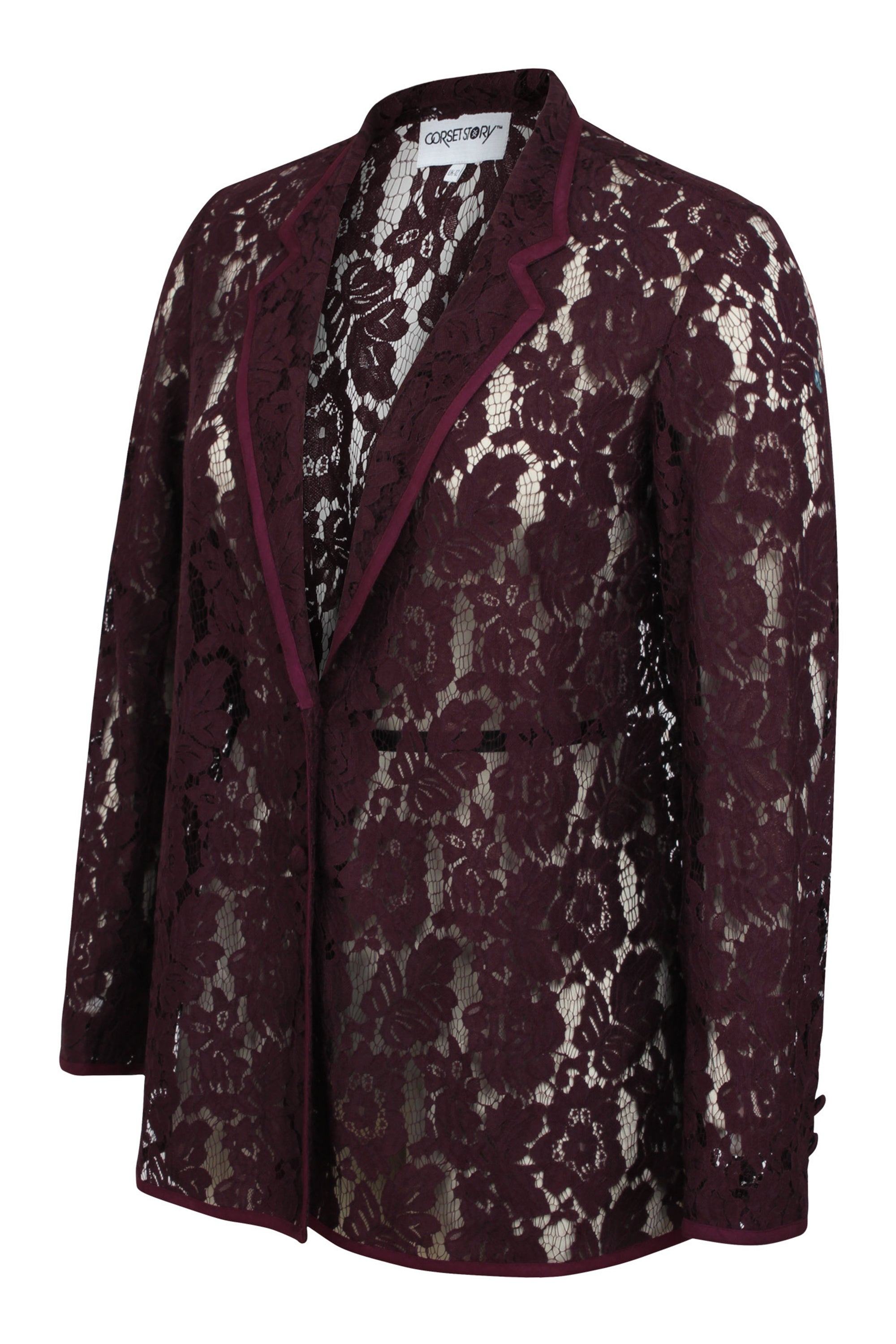Women's lace jacket sales