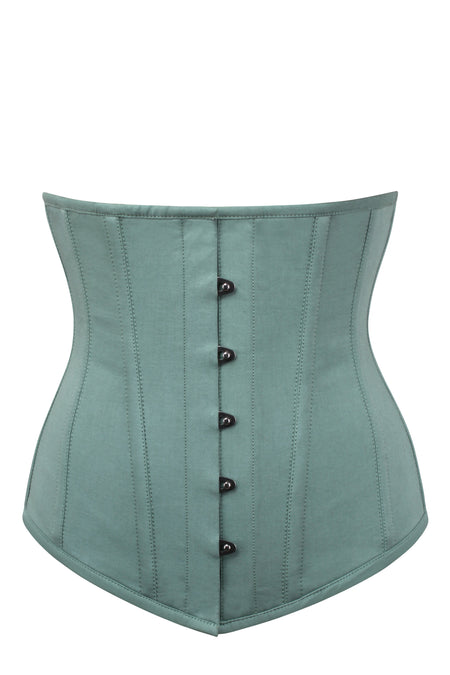Classic Cincher Teal Brocade CLEARANCE | Isabella Corsetry
