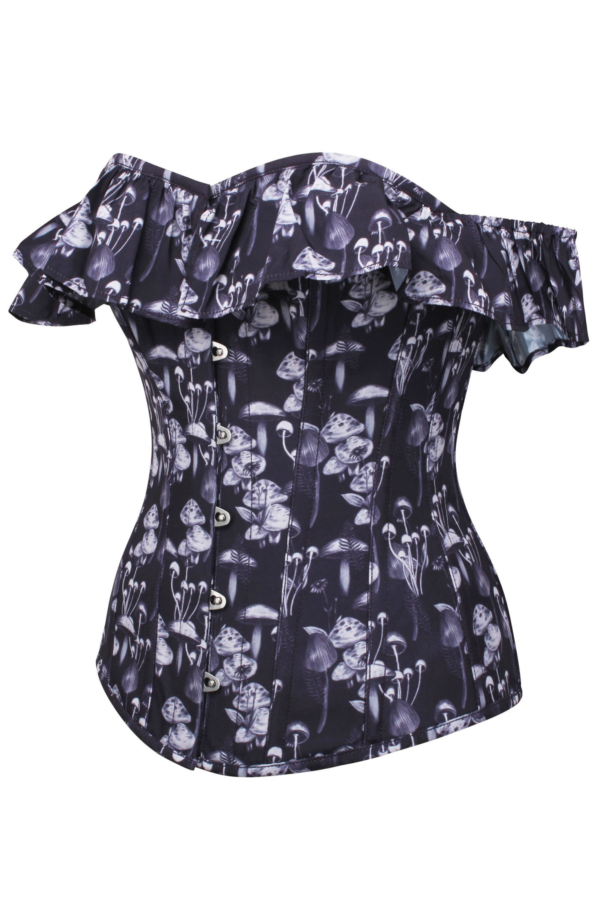 Long sleeve bardot corset top discount