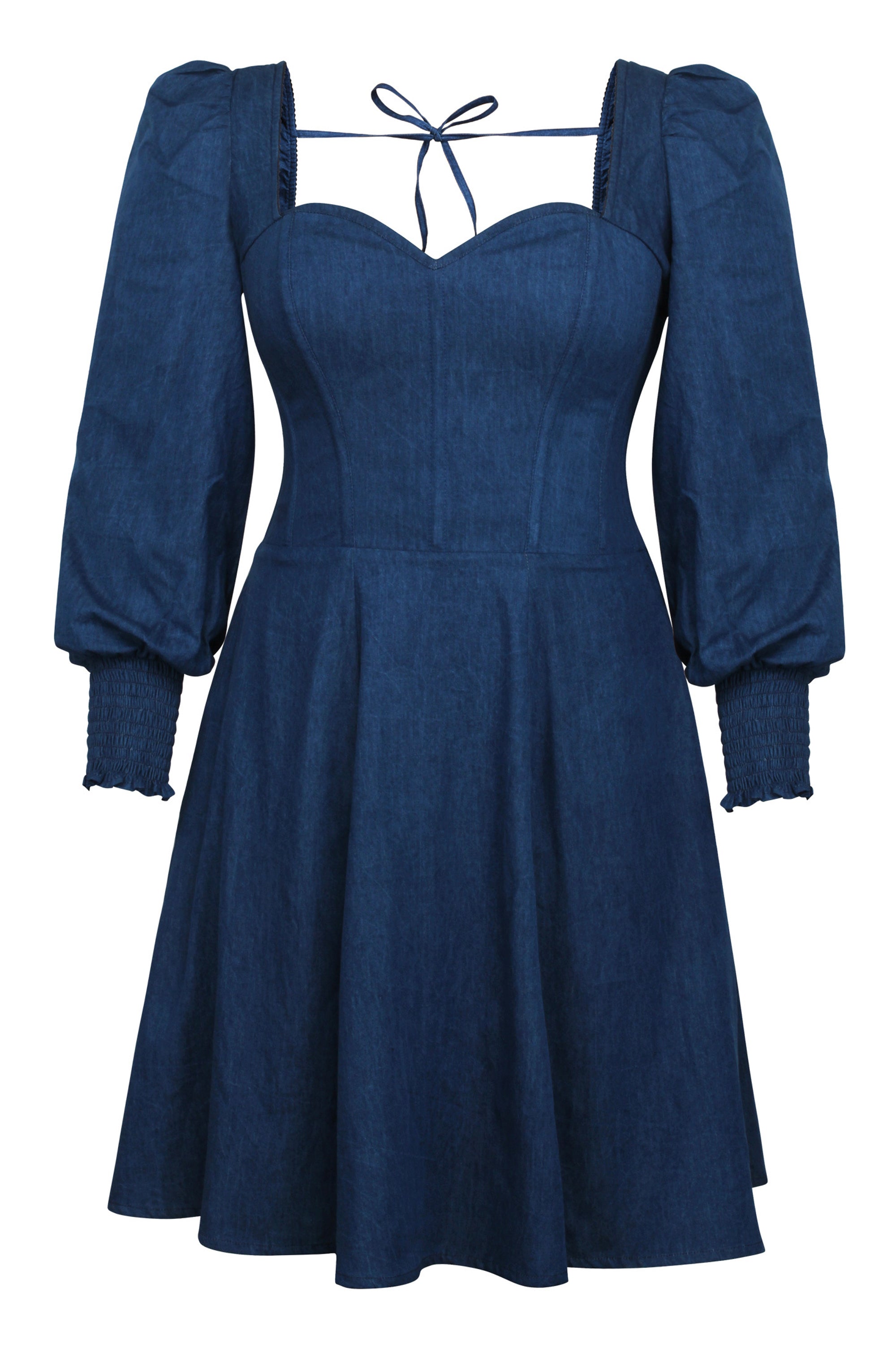 Long chambray cheap dress