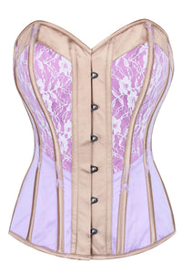 Corset Story WTS926 Lilac and Champagne Overbust Corset
